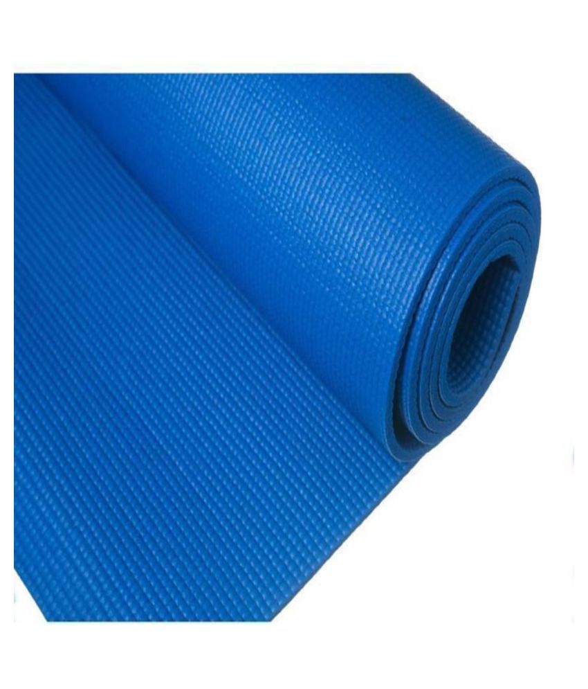 Yoga and exercise mat of 4mm Blue Yoga Mat with Yoga Mat Carry Strap