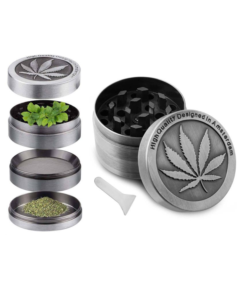 Maple Leaf Pattern Herb Grinder Spice Weed Smoke Zinc Alloy Crusher: Buy  Online at Best Price in India - Snapdeal
