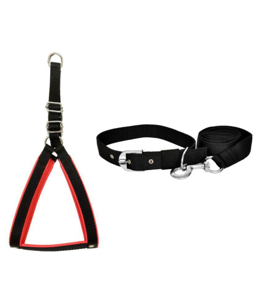 dog collar leash harness set