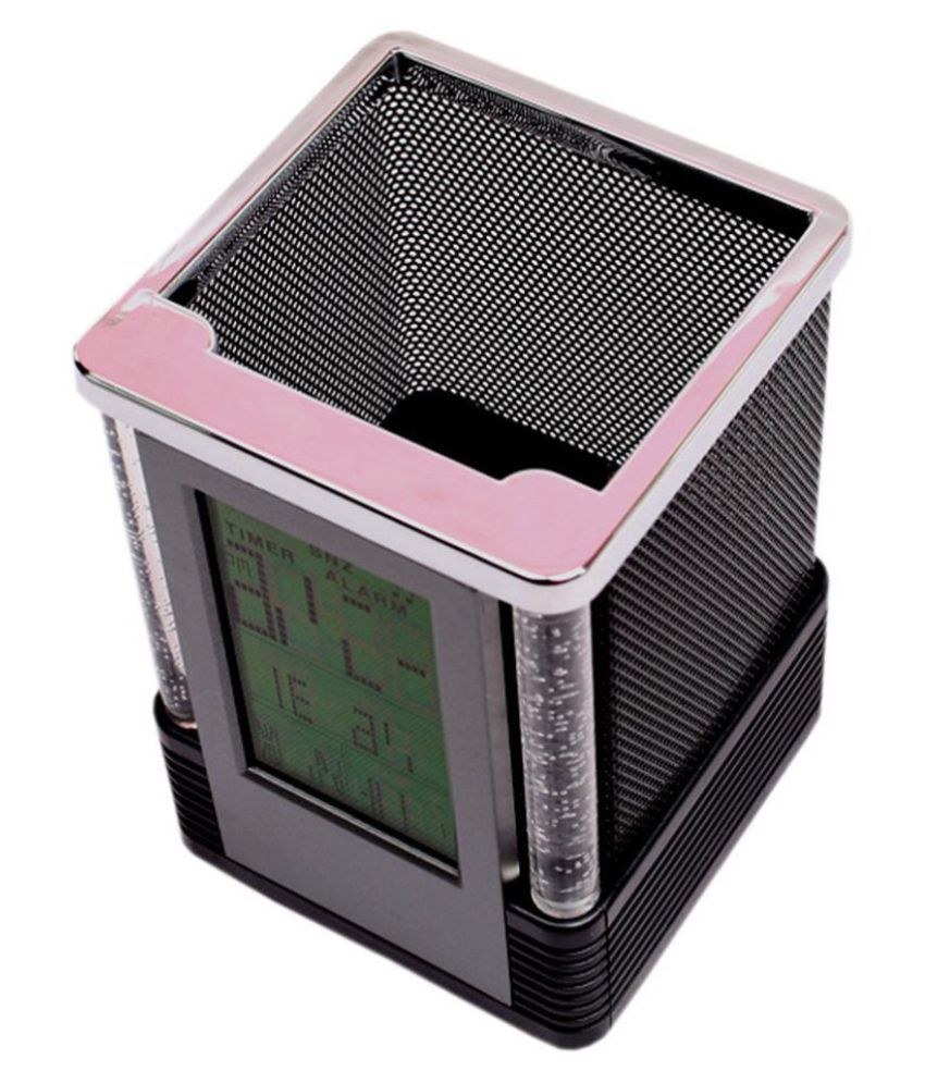 HK MART Digital Stainless Steel Table Clock Pack of 1 Buy HK MART