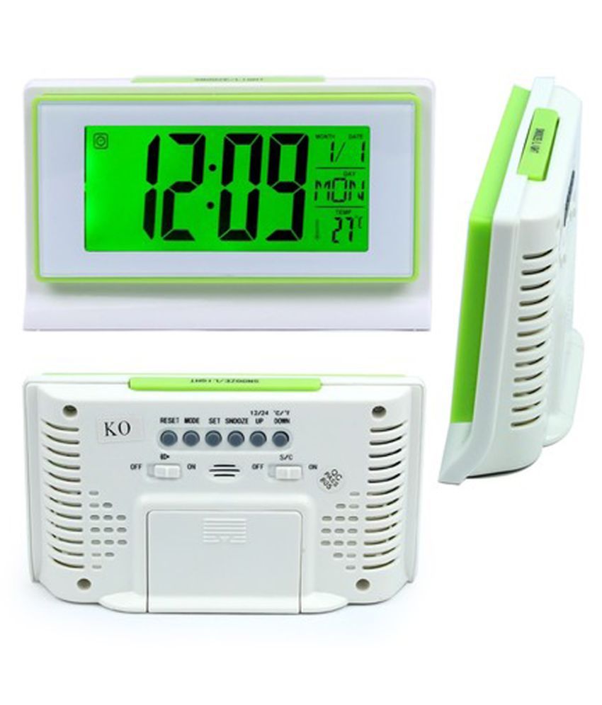 T Global Digital Voice Control Sensor Alarm Clock - Pack ...