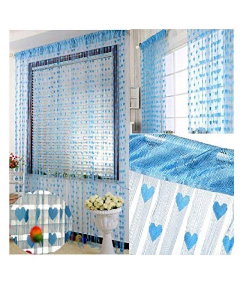     			YUTIRITI Set of 2 Window Heart String Curtain