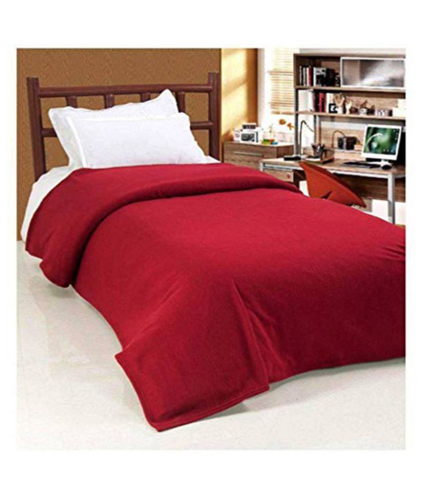 DINNY Single Polar Fleece Plain Blanket Buy DINNY Single Polar Fleece