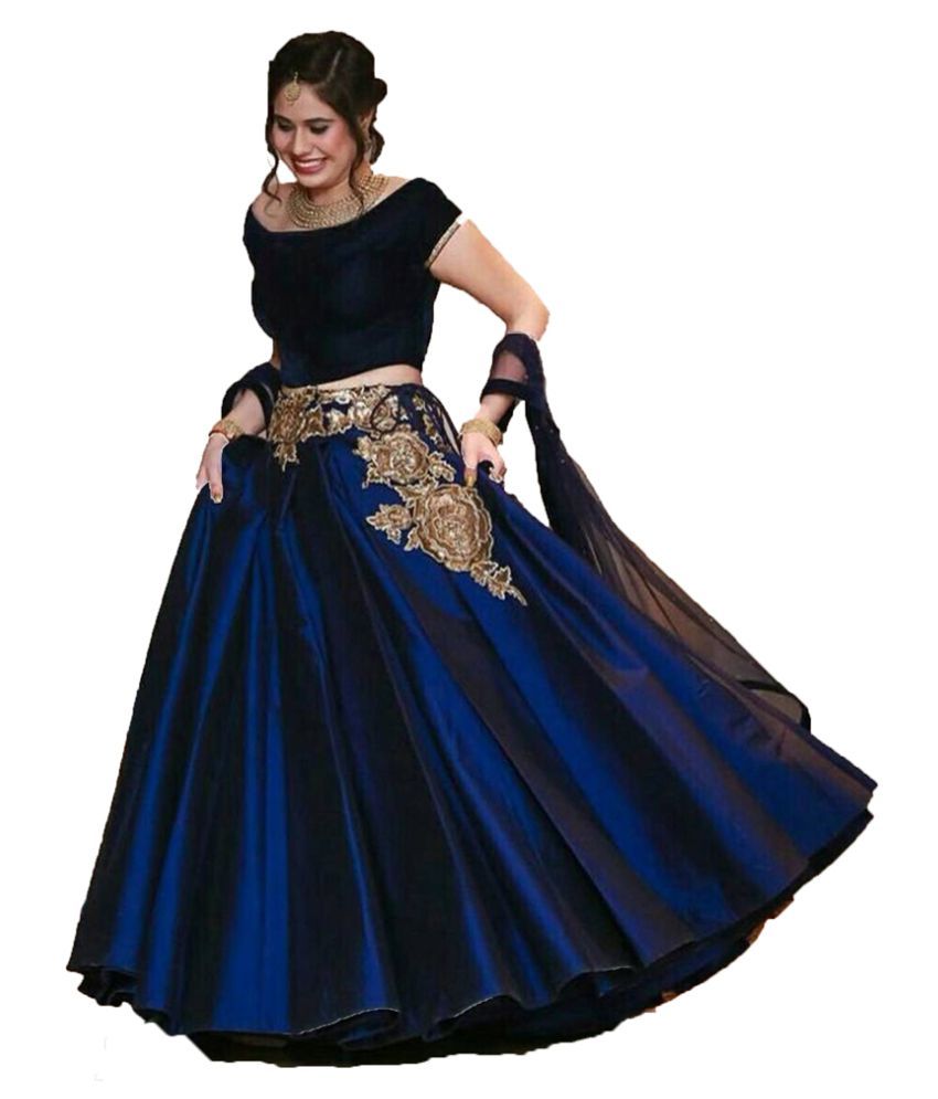 light blue chaniya choli