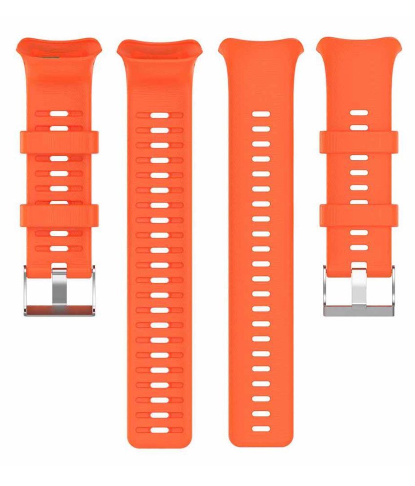 Silicone Watch Band Wrist Strap Replacement for Polar Vantage V (Orange
