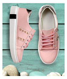 zappy pink casual shoes