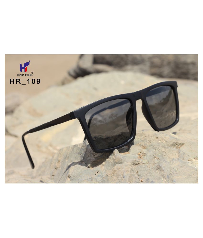 square shape sunglasses black