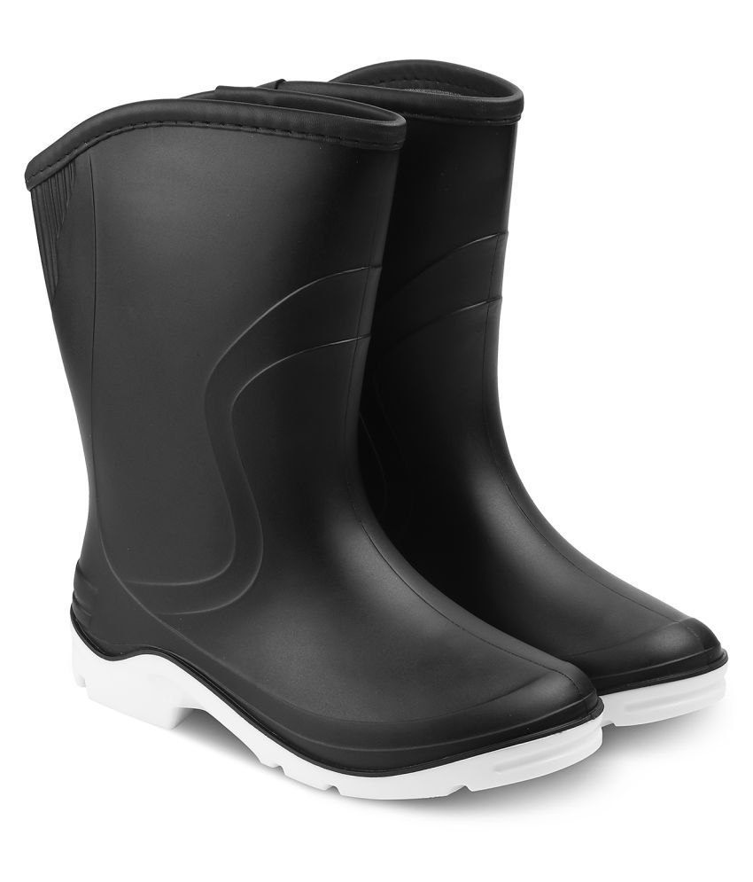 Buy Tresmode Black Mid Calf Rain Boots 