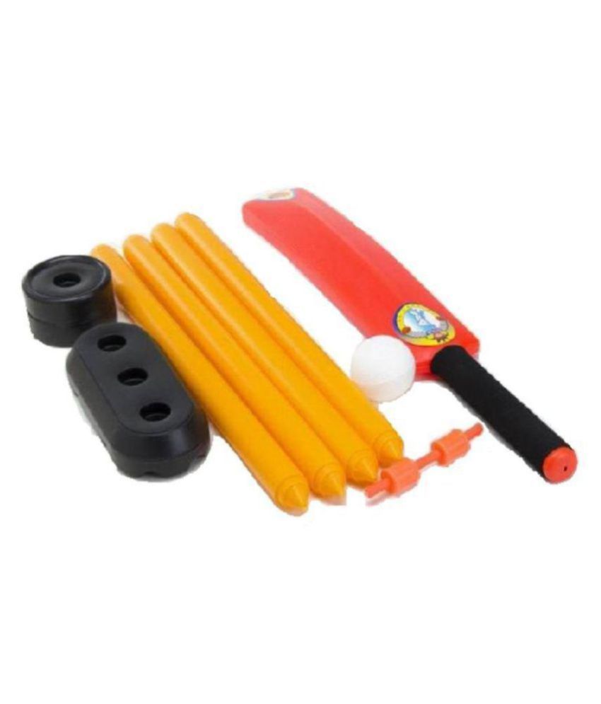 Free Shipping @U Details about   New Junior Plastic bat Ball Kit 4 wickets Kit,2Years - 6 Years 