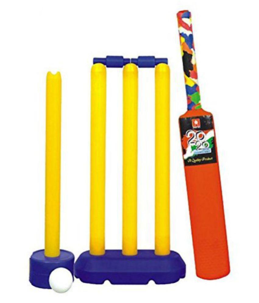 Junior Plastic bat Ball Kit(4 wickets Kit,(2 Years 7 Years) Buy