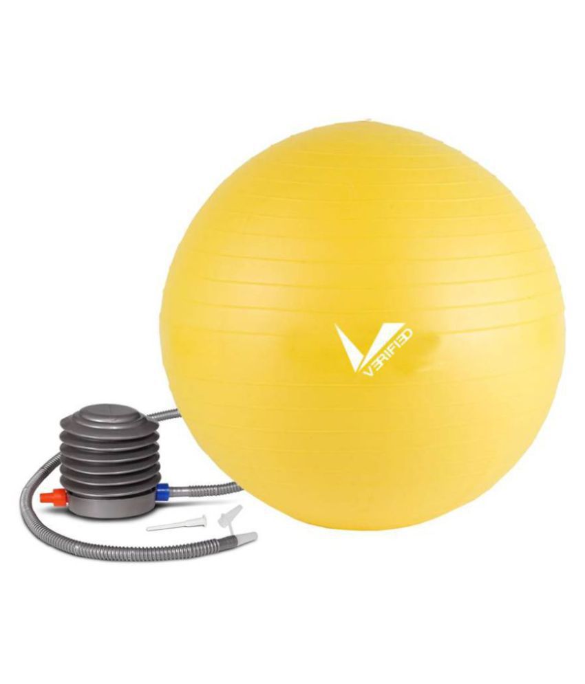 yellow yoga ball