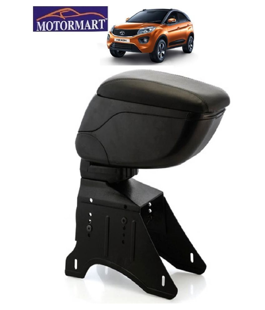 Motor Mart Black Arm Rest for NEXON Car Armrest (Tata, Universal For