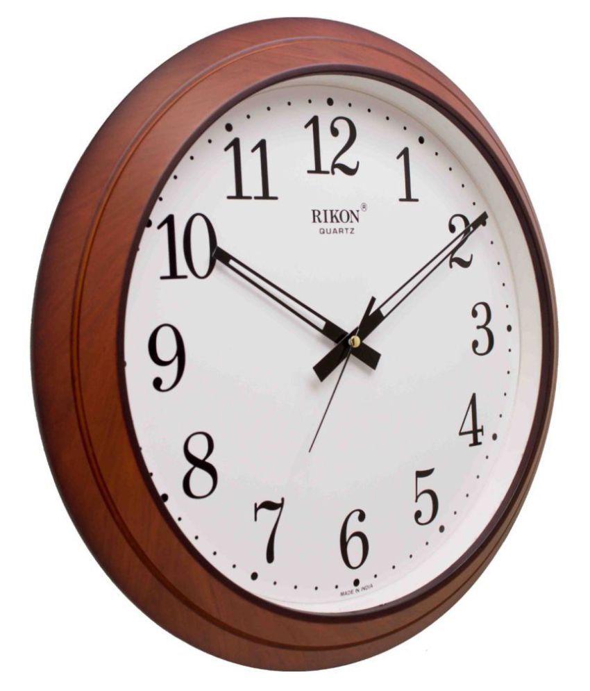 Rikon Circular Analog Wall Clock 30 X 30 Cm Buy Rikon Circular Analog Wall Clock 30 X 30 Cm At Best Price In India On Snapdeal