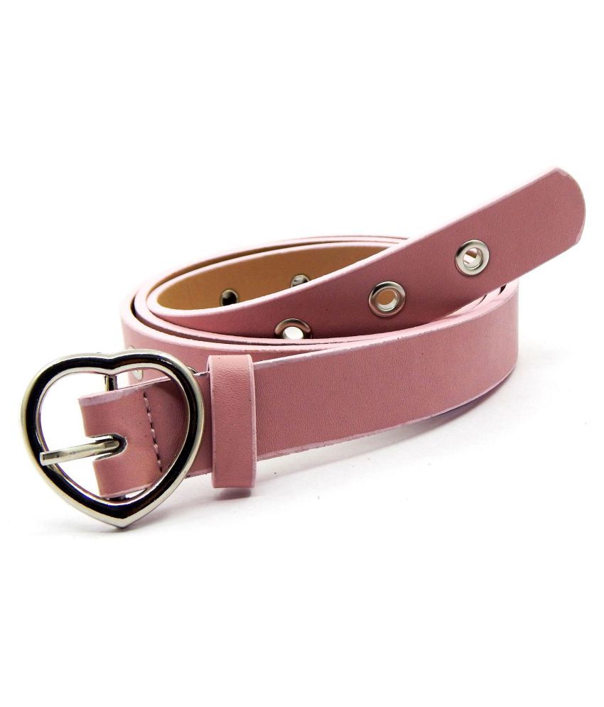 Els Pink Faux Leather Casual Belt: Buy Online at Low Price in India ...