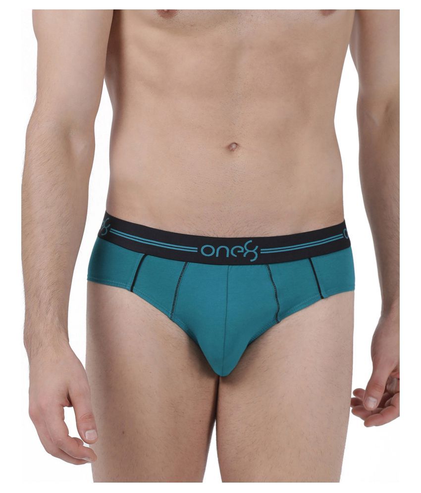     			One8 by Virat Kohli - Blue Cotton Blend Men's Briefs ( Pack of 1 )