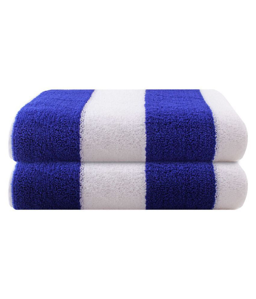 BATHE & SOAK Set of 2 Microfibre Bath Towel Blue - Buy BATHE & SOAK Set ...