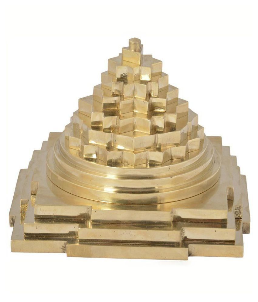     			Yellow Brass Shree Meru Maha Yantra