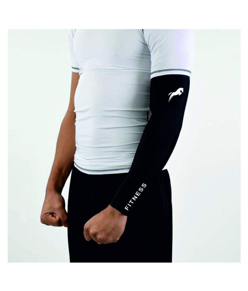     			Just Rider Black Polyester Arm Sleeves