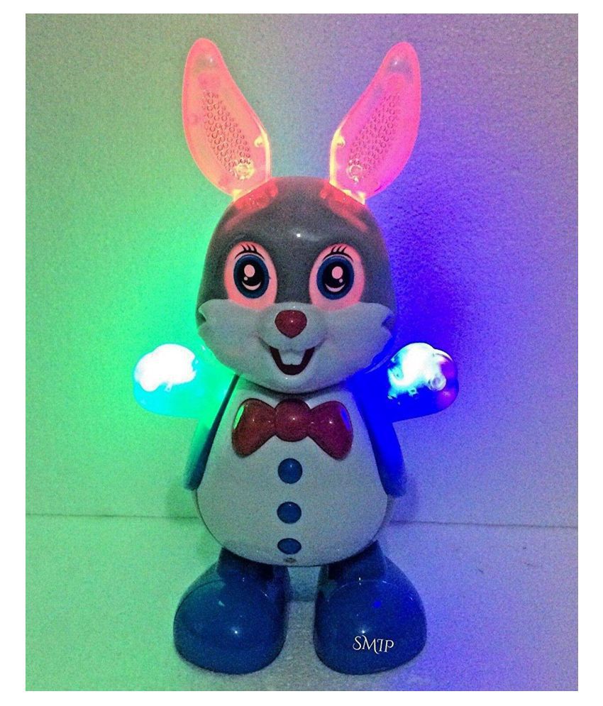     			Dancing Cute Rabbit with Blinking Eyes, Music, Flashing Light & Sound
