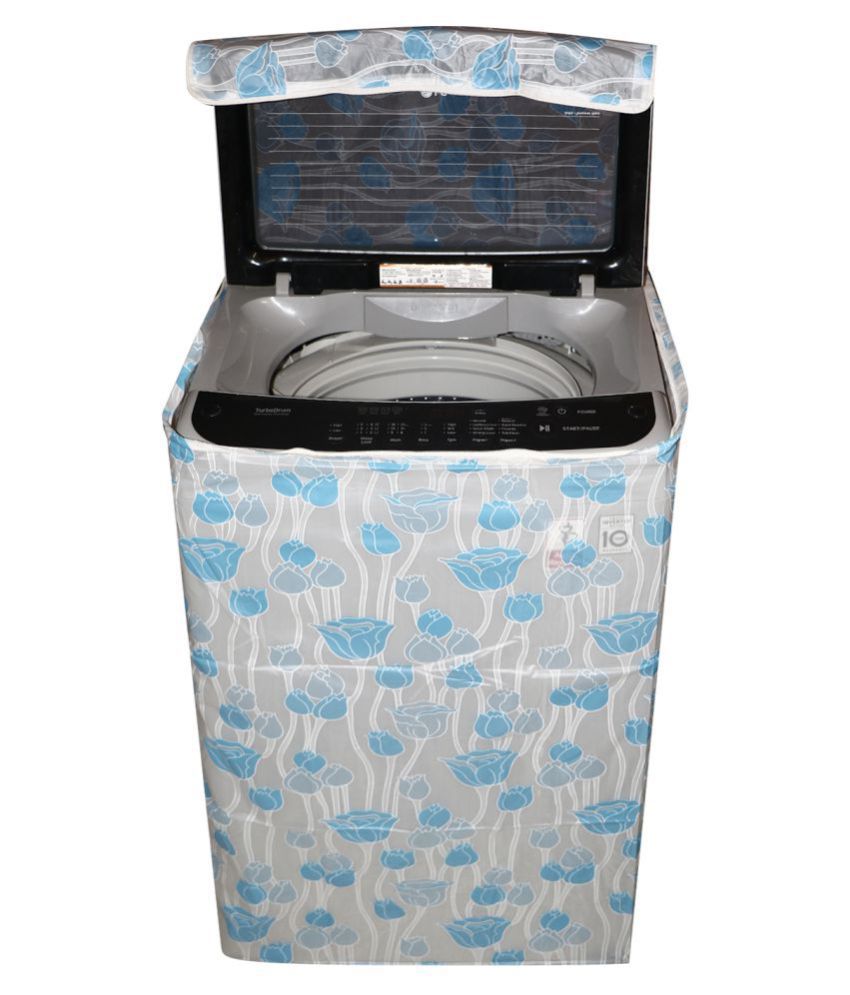     			E-Retailer Single PVC Blue Washing Machine Cover for Universal 7 kg Top Load