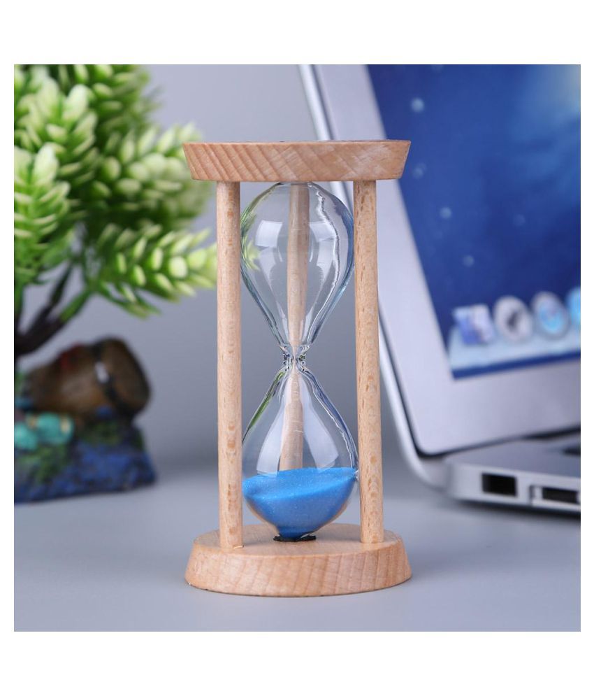 Wooden Sand Clock 3 Minutes Hourglass Sandglass Kids Toothbrush Timer ...