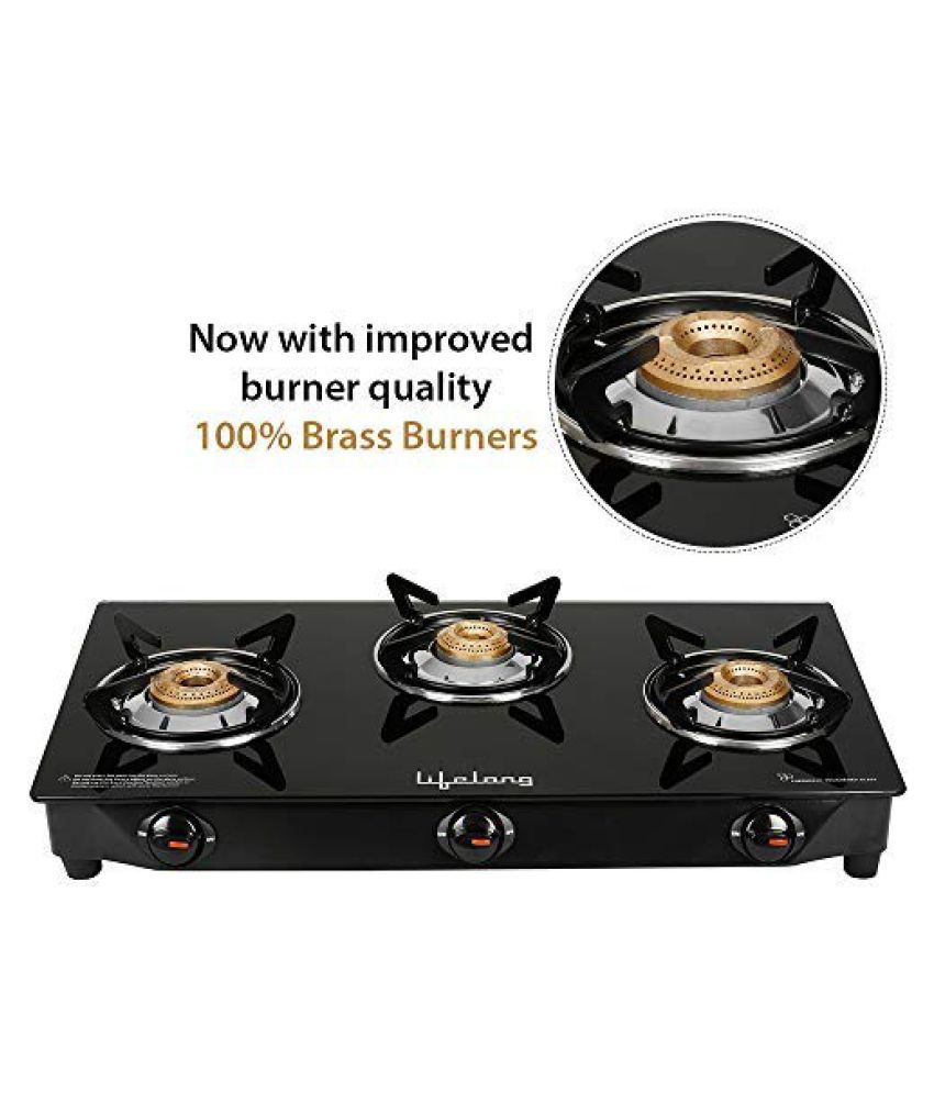 Lifelong LLGS18 3 Burner Manual Gas Stove Price in India Buy Lifelong
