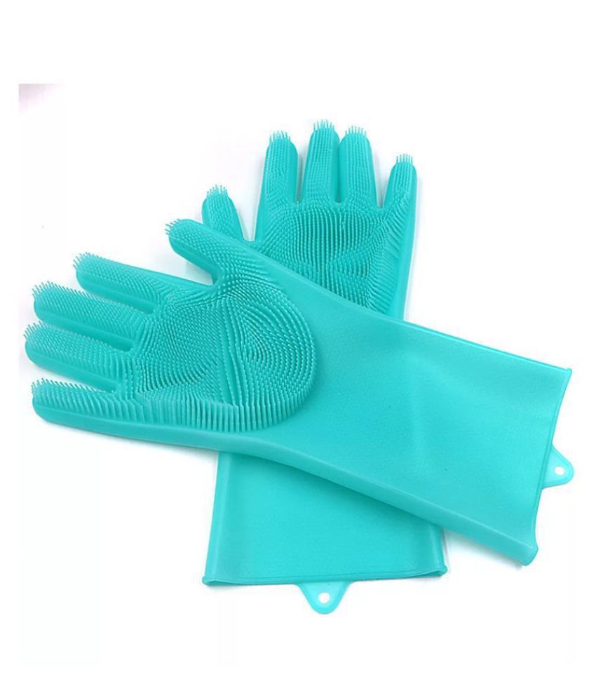     			SHOPEPRO NA Universal Size Cleaning Glove 1Pair Silicone Glove