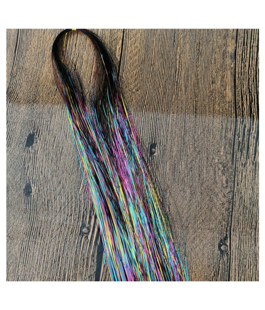 1 Pack False Hair Strands Glitter Hair Extension Accessories