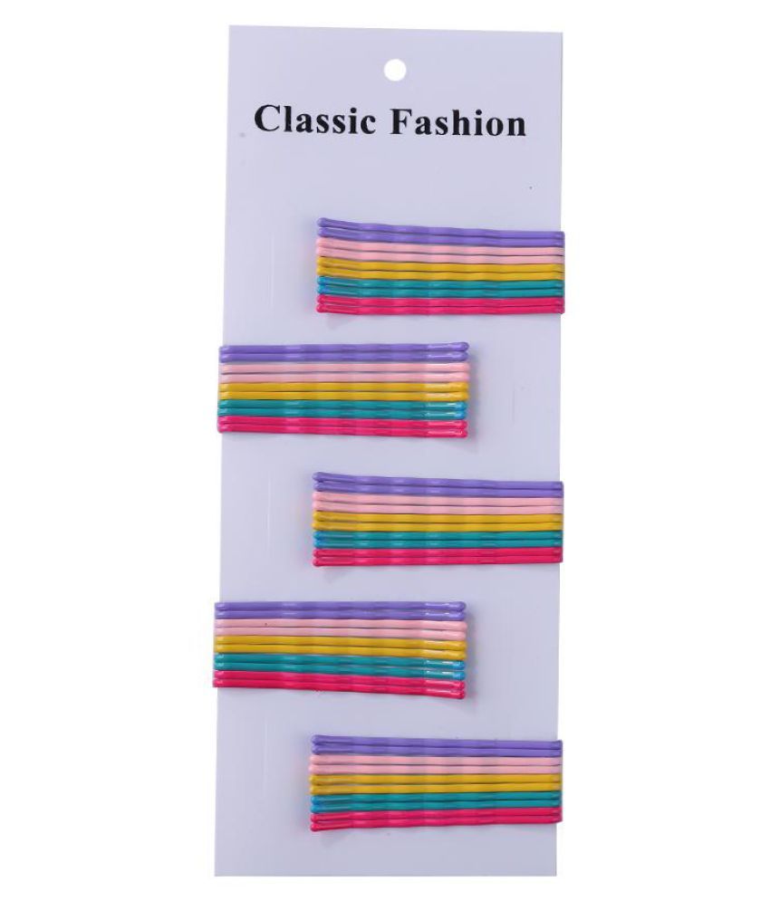 50pcs Hair Clips Wave Flat Curved Hairpin Women Girls Bobby Pins