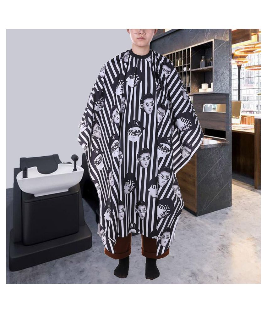 Cutting Barber Hair Waterproof Cloth Salon Barber Gown Haircut Cape Black Buy Cutting Barber Hair Waterproof Cloth Salon Barber Gown Haircut Cape Black Online At Low Price Snapdeal