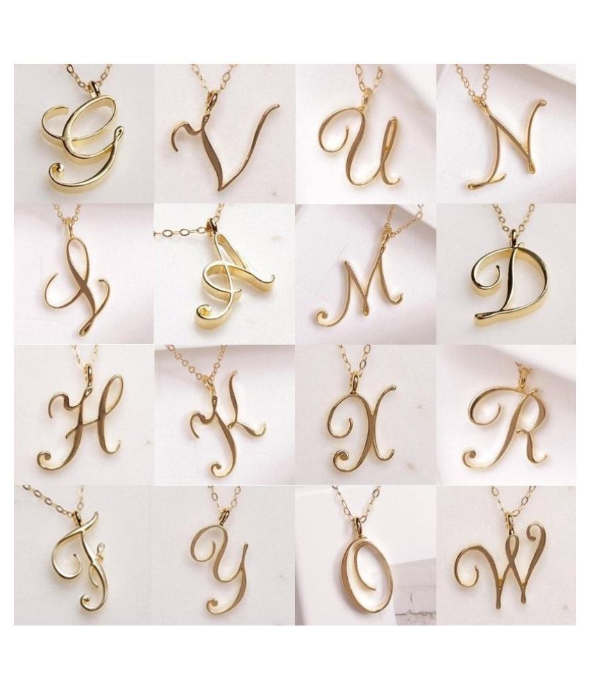26 Letter Name Necklace Initial 