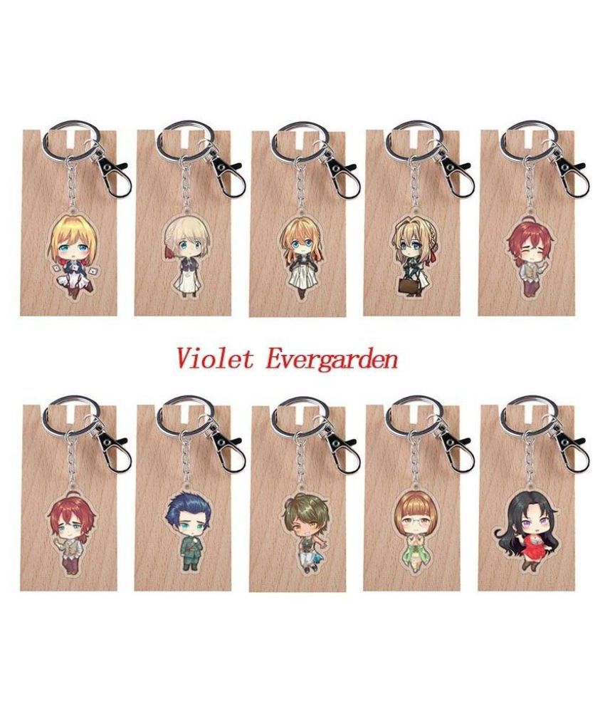 Anime Violet Evergarden Acrylic Pendant Keychain Key Rings Phone Charm  Cosplay: Buy Online at Low Price in India - Snapdeal