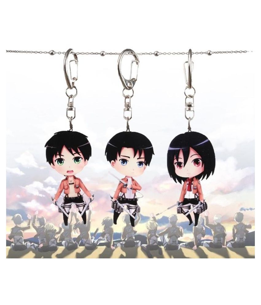 Attack On Titan Anime Accessories Mini Doll Acrylic Keychain Backpack  Pendants: Buy Online at Low Price in India - Snapdeal