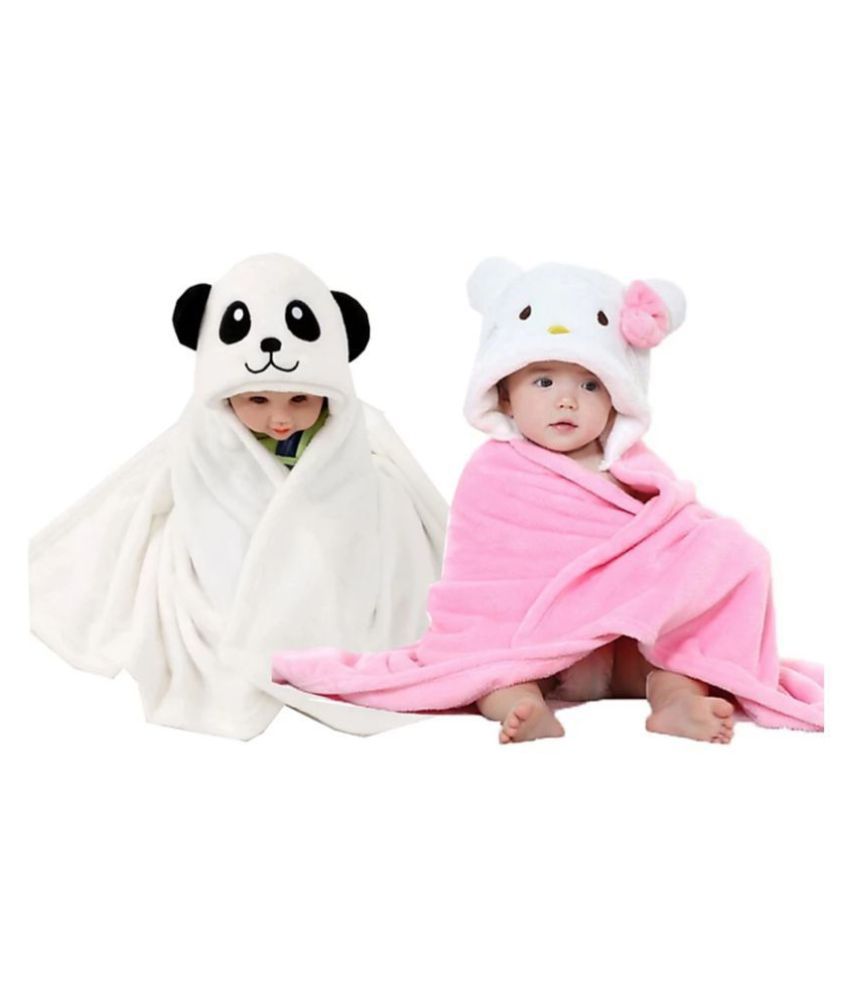     			Brandonn - Multicolor Flannel Baby Blanket (Pack Of 2)