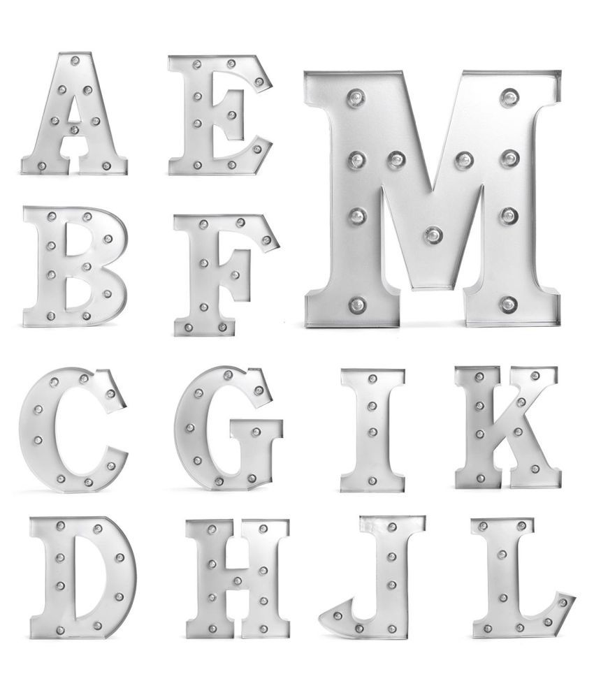 Alphabet Letters Led Standing Hanging Light Up Wedding Party Xmas