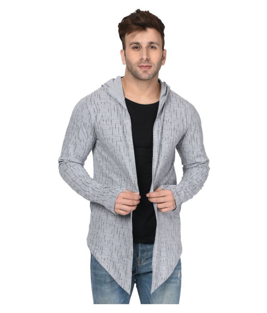 Clothify Grey Shawl Neck Sweater - Buy Clothify Grey Shawl Neck Sweater ...