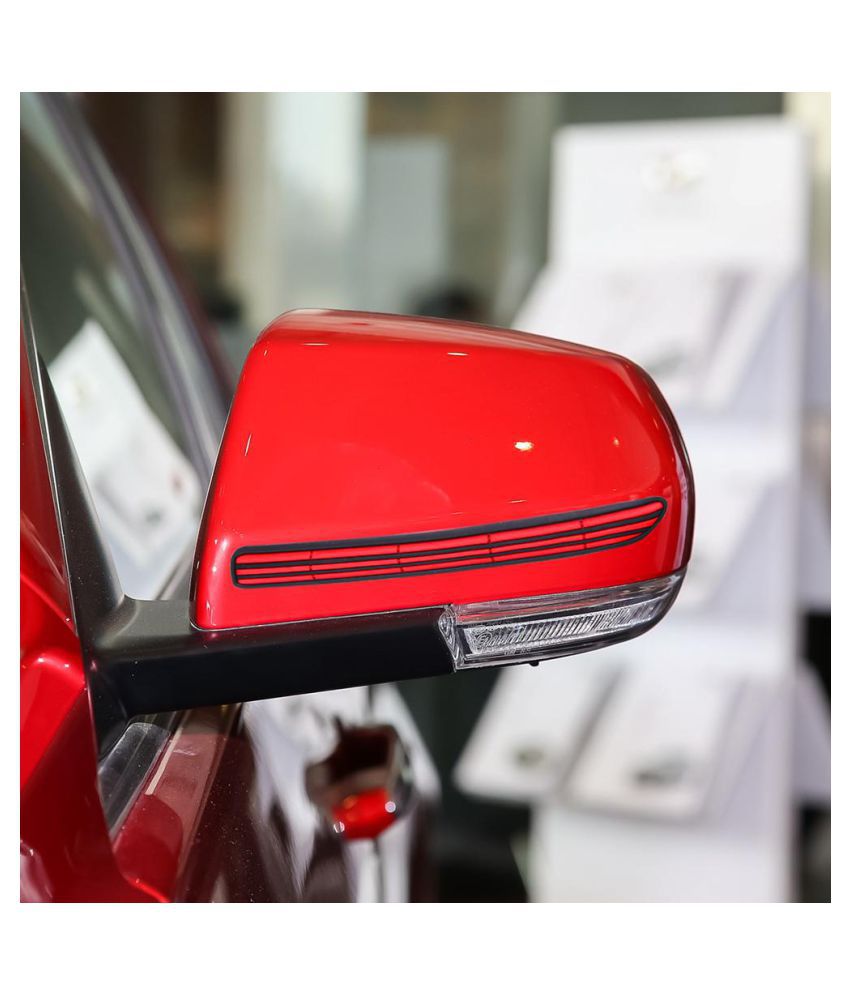 4x Red Car Door Edge Guard Rubber Strip Protector Side Mirror Anti-collision