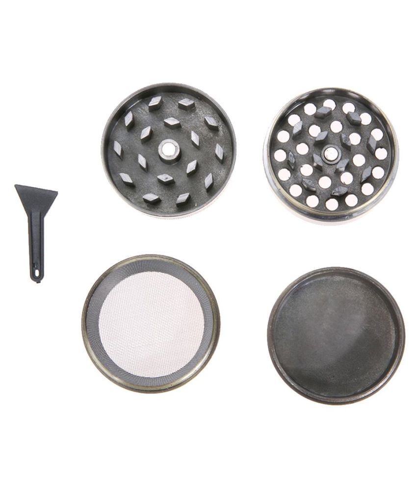 4 Layers Manual Spice Grinder Retro Bronze Mini Herb Grinder(Random