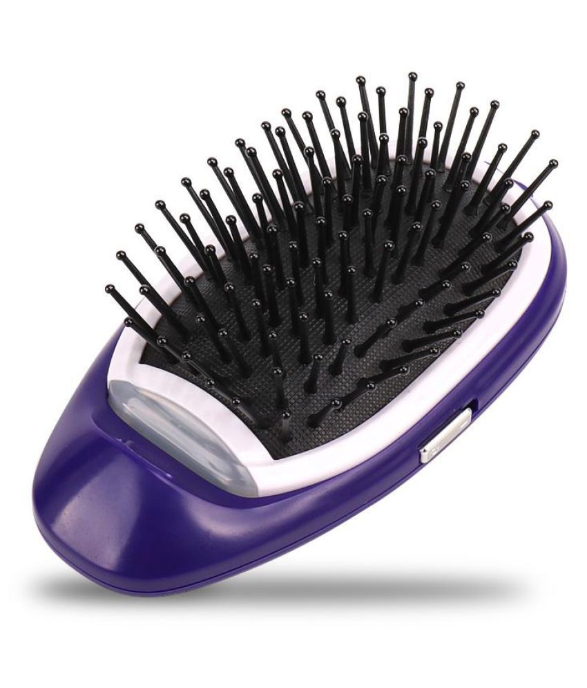 hair straightener brush battery operated