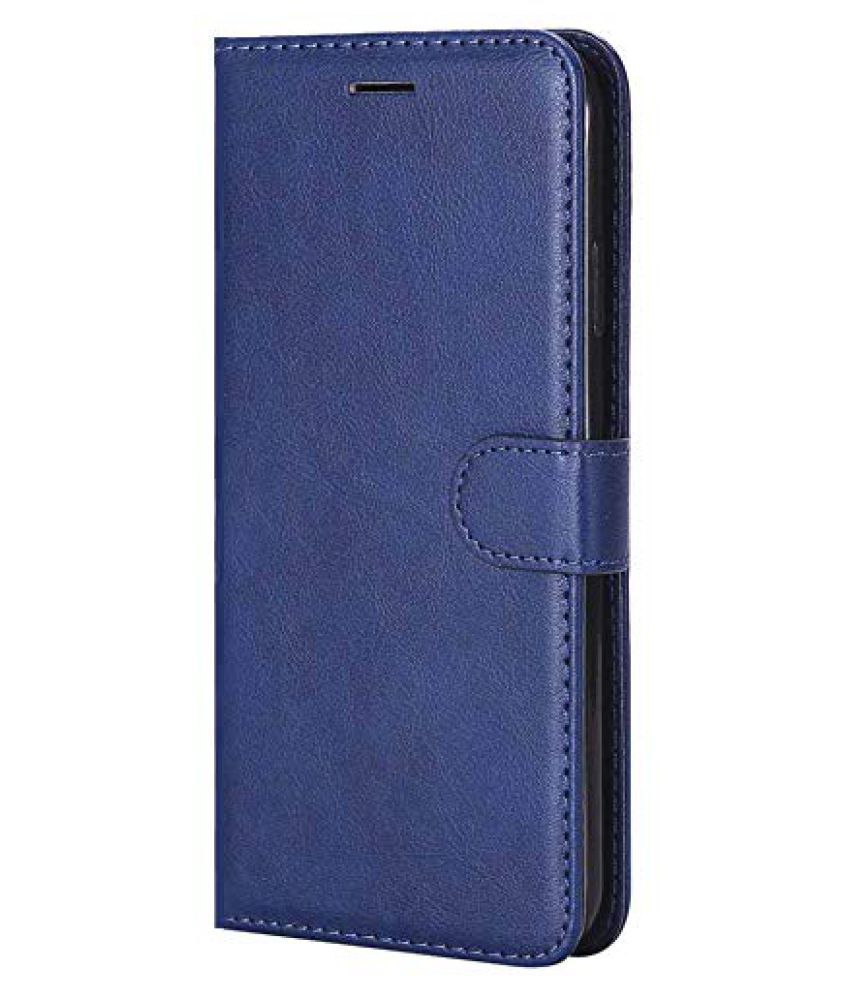 Samsung Galaxy M10 Flip Cover by Wow Imagine - Blue