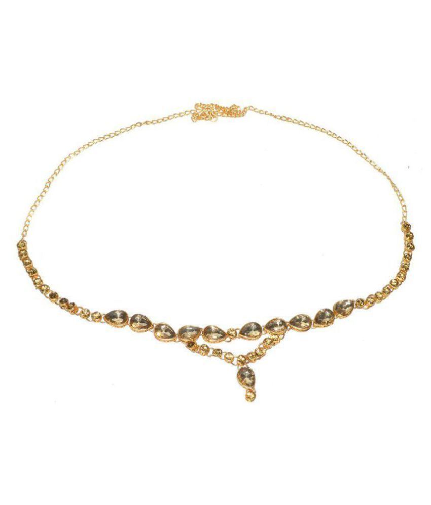 Jewels Kafe Kamar Bandh Gold Plated Belly Chain Kamarband for Women ...