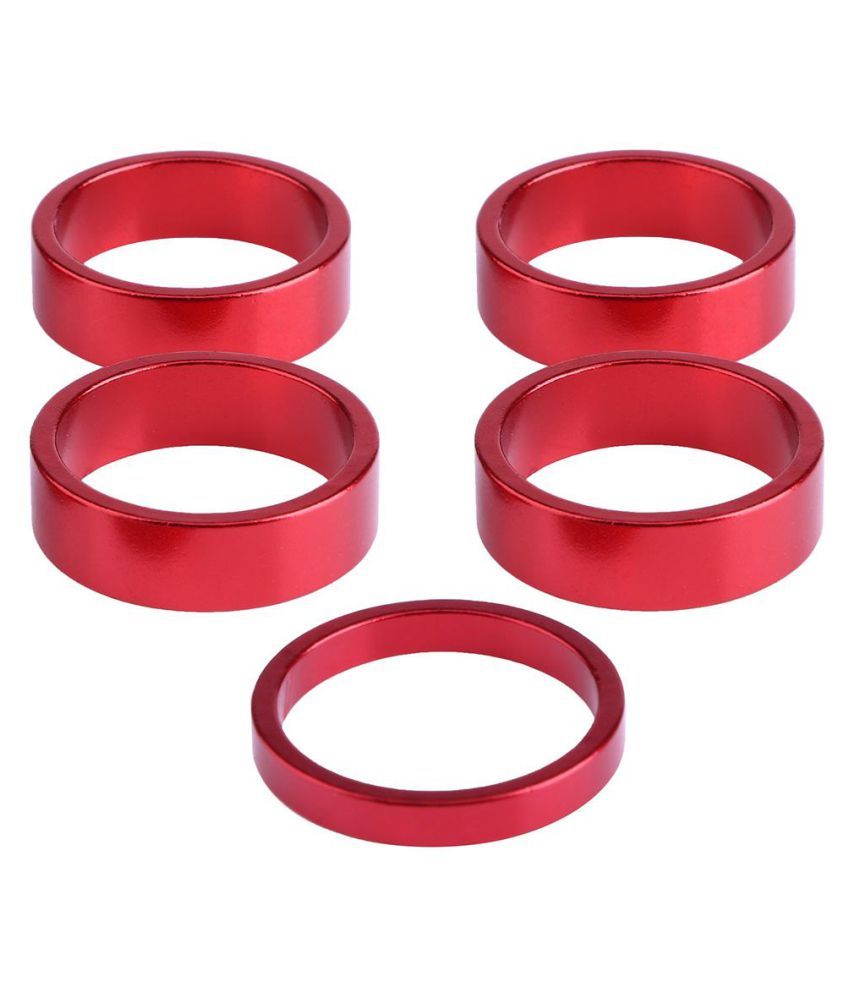 5pcs Aluminum Alloy Bicycle Headset Pad Front Riser Pad Front Fork Gasket