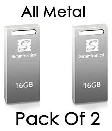 Simmtronics hi speed 16GB USB 2.0 Utility Pendrive Pack of 2