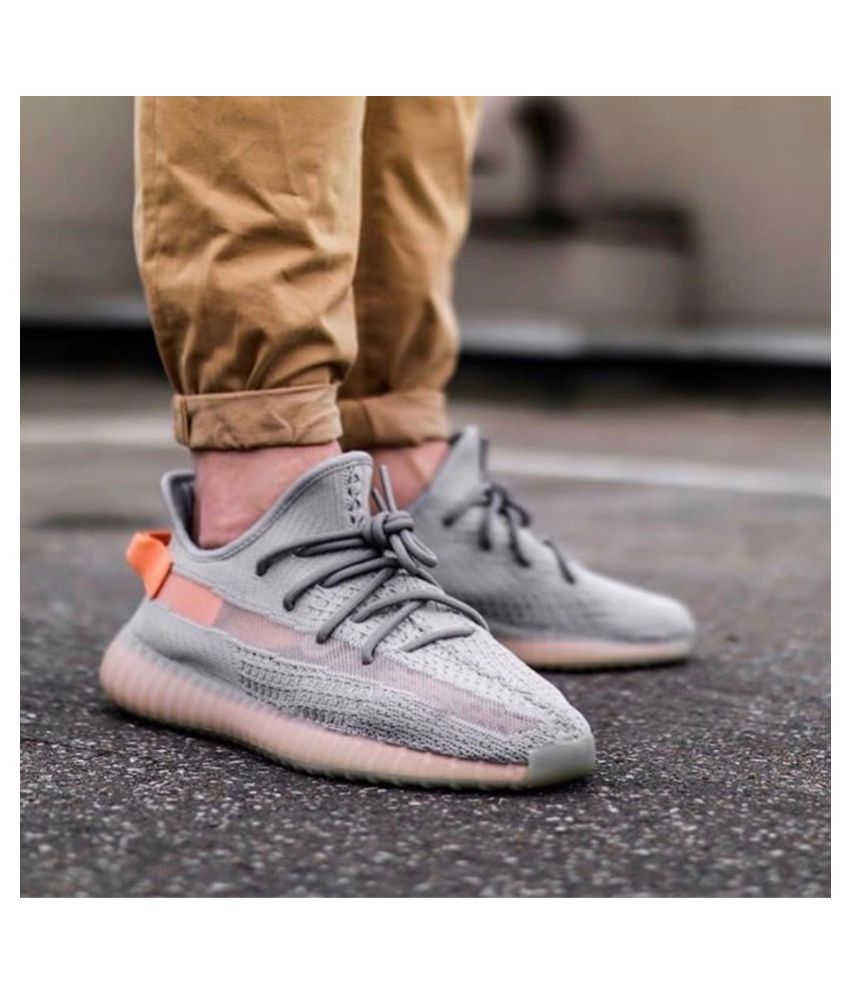 Adidas YEEZY-BOOST-V2 Gray Running Shoes - Buy Adidas YEEZY-BOOST-V2 Gray Running Shoes Online