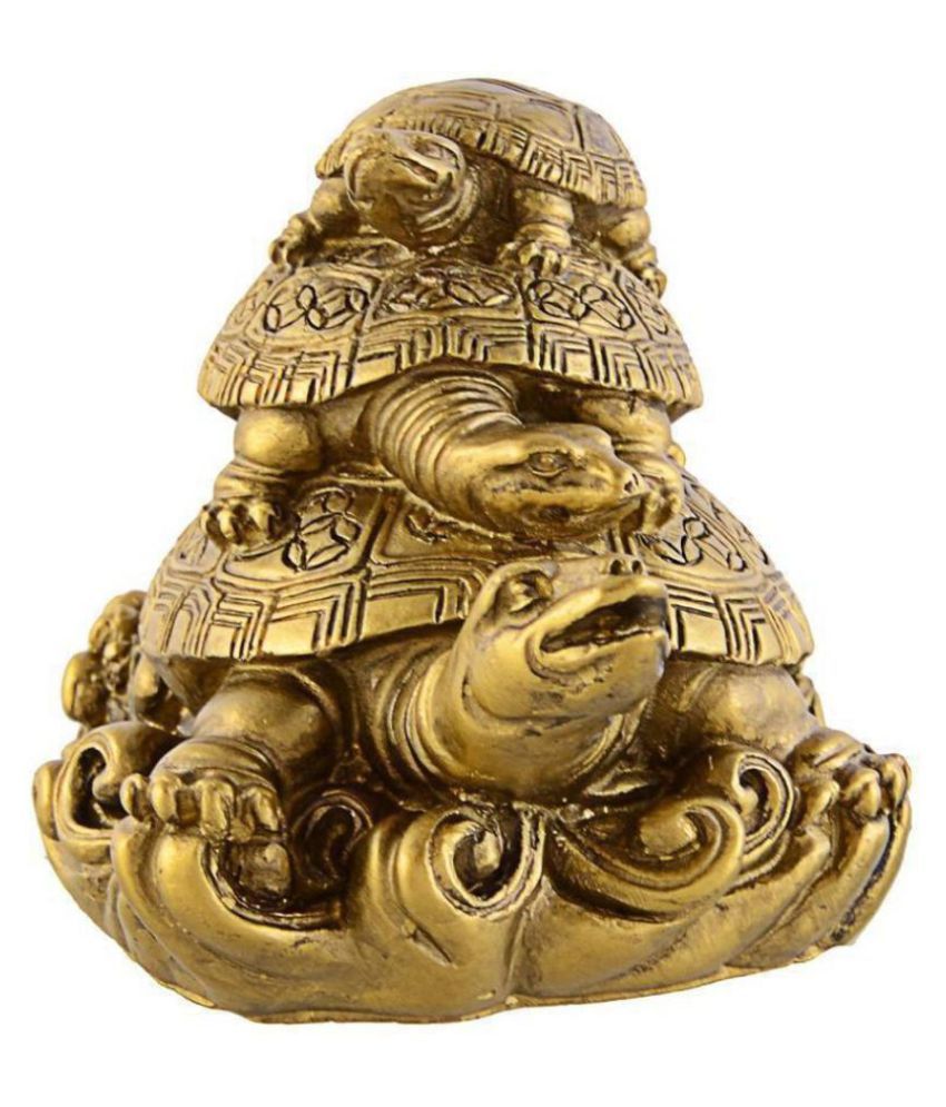     			RAHUL NAVI COLLECTION Brass Tortoise Feng-shui Turtle for GOOD LUCK,WEALTH