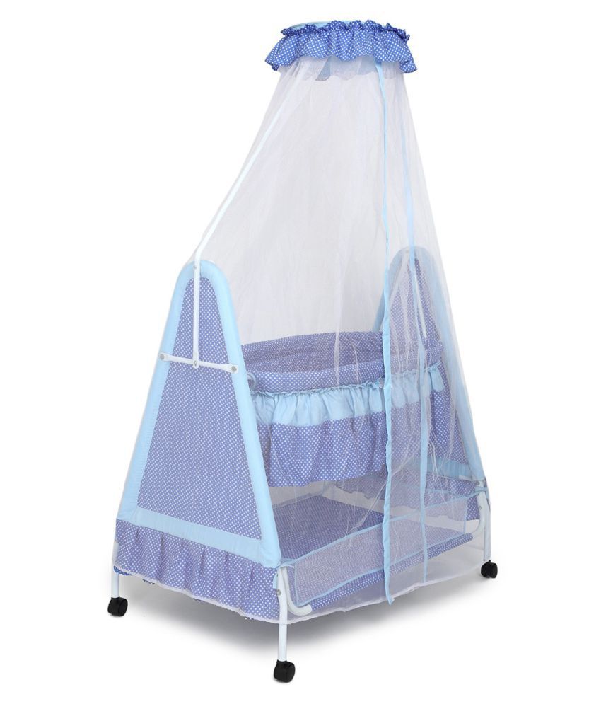 blue baby bassinet
