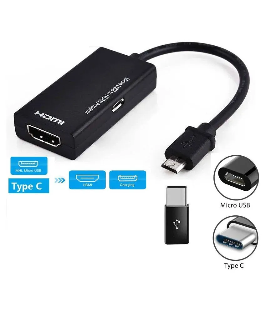 Micro USB to HDMI Adapter Low Price Type C Micro USB Male to