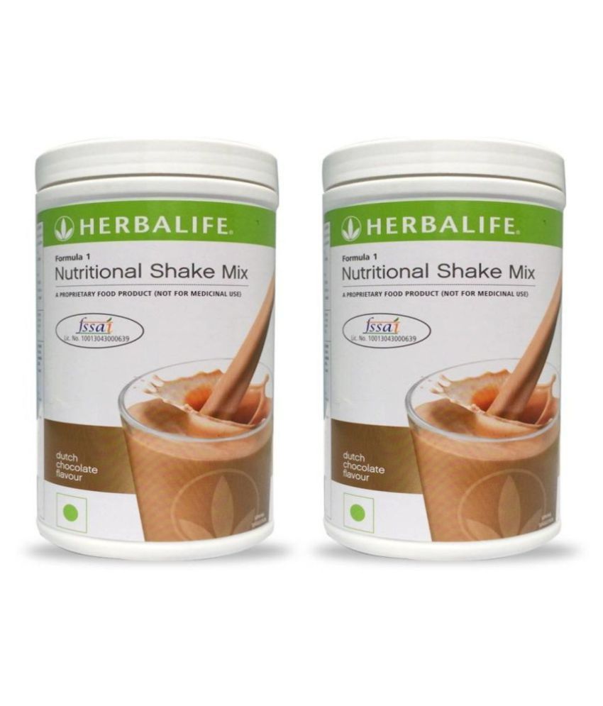     			Herbalife Nutritional Shake Mix Formula 1 Dutch Chocolate 500 gm Pack of 2