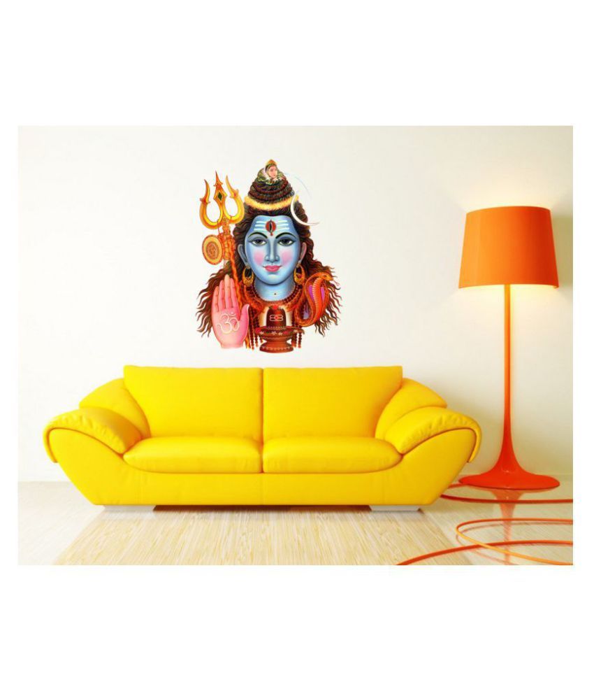     			Decor Villa Lord Shiva Religious & Inspirational Sticker ( 43 x 58 cms )