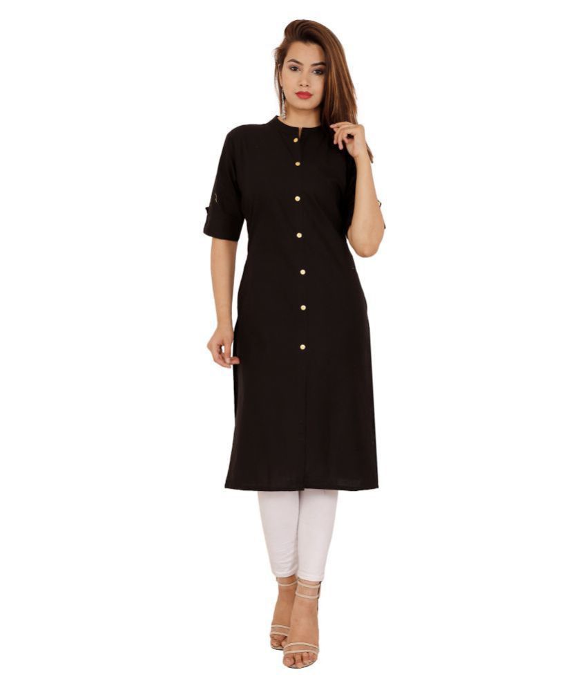 black kurti matching leggings